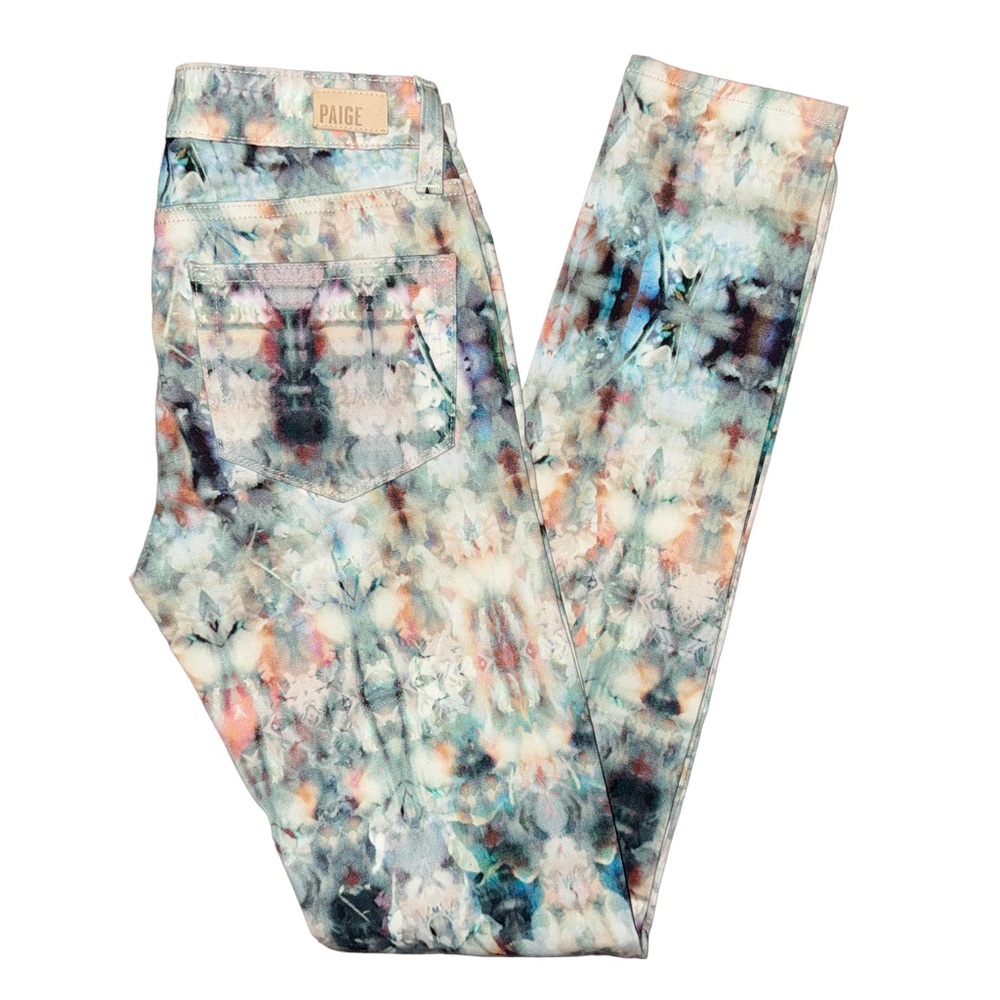 💖 PAIGE Tie-Dye Verdugo Ultra Skinny Jeans
